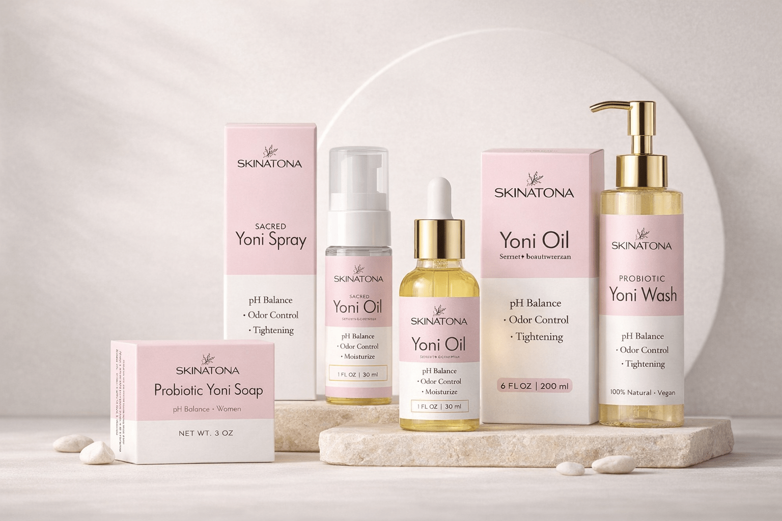 Yoni Private Collection, Complete Feminine Care Set - Skinatona